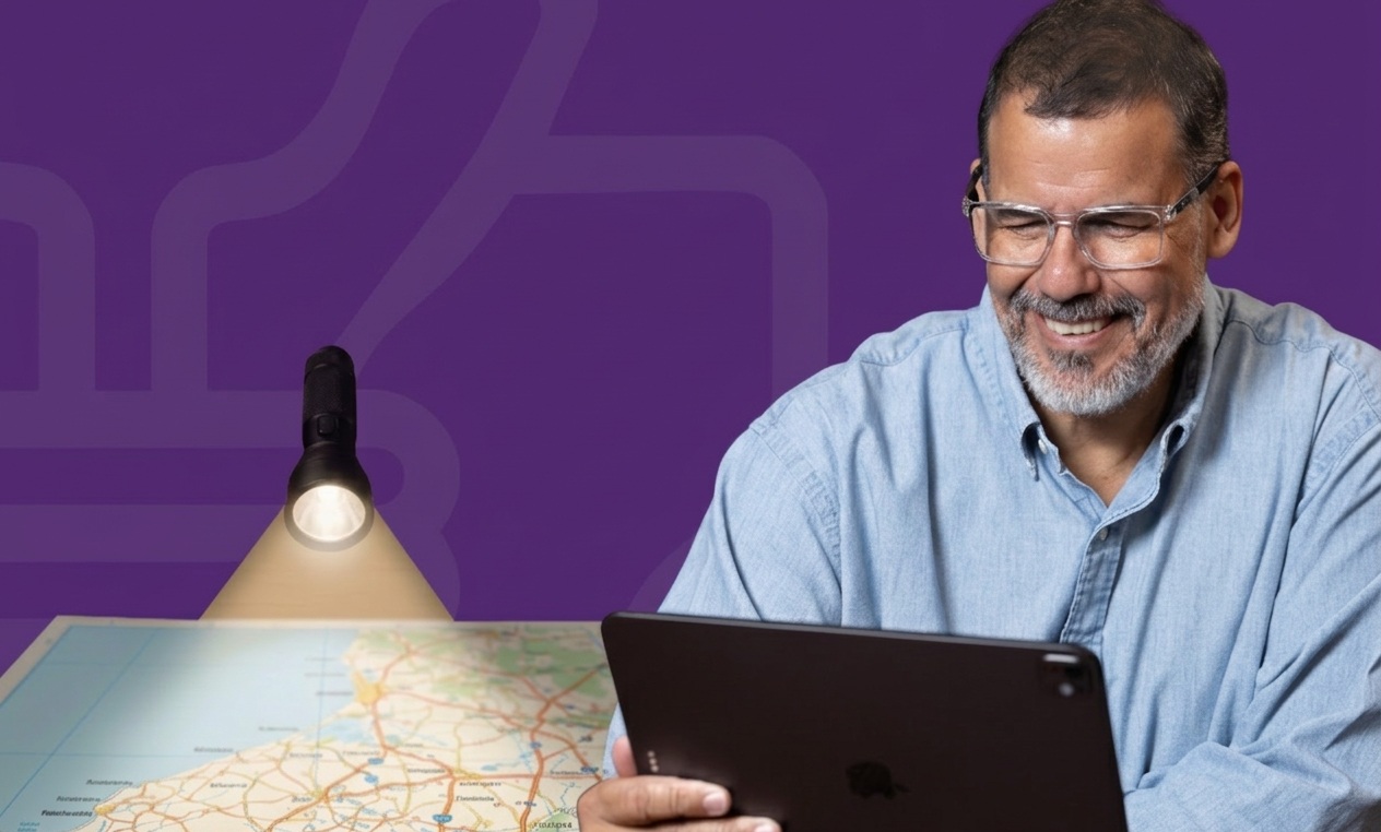 Alberto Barradas indicando el camino al bienestar